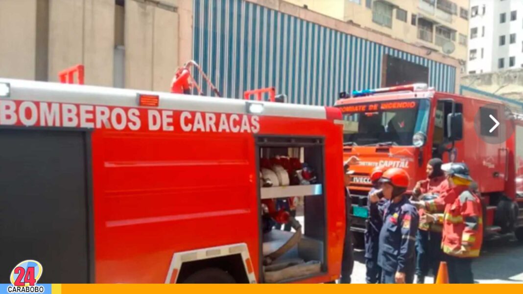 Incendio apartamento en Caracas