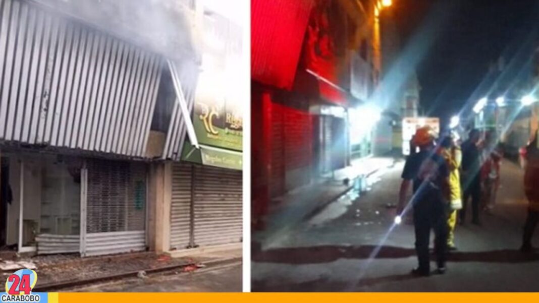 Incendio registrado de una zapatería en el centro de Punto Fijo