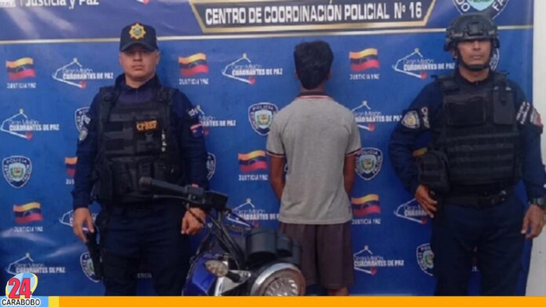 Joven motociclista es detenido por conducir imprudentemente en Falcón