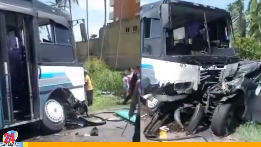 Seis lesionados por accidente de tránsito en la carretera Morón-Coro de Falcón