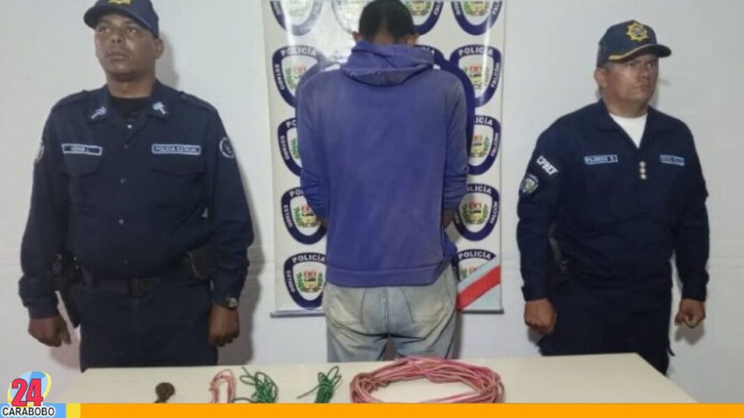 Sujeto detenido por hurto de material estratégico en Falcón