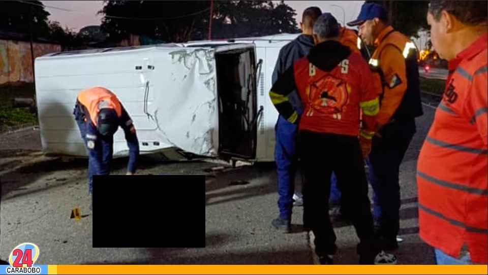volcamiento de ambulancia en Yaracuy