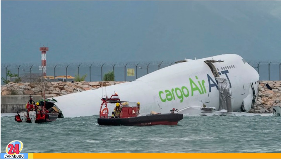 Avión de carga en Hong Kong