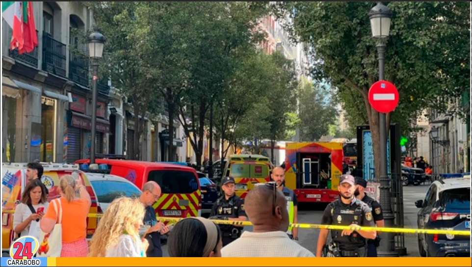 Derrumbe de edificio en Madrid