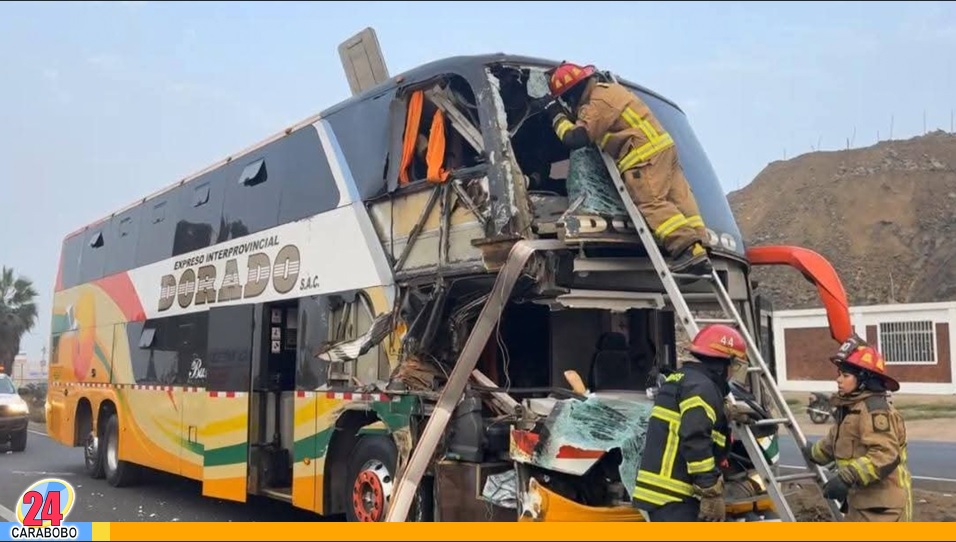 Accidente de bus en Perú