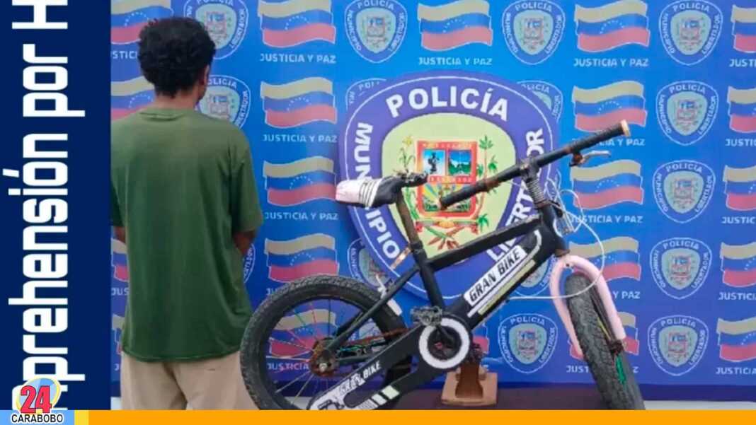 Detenido hurtar bicicleta Tocuyito
