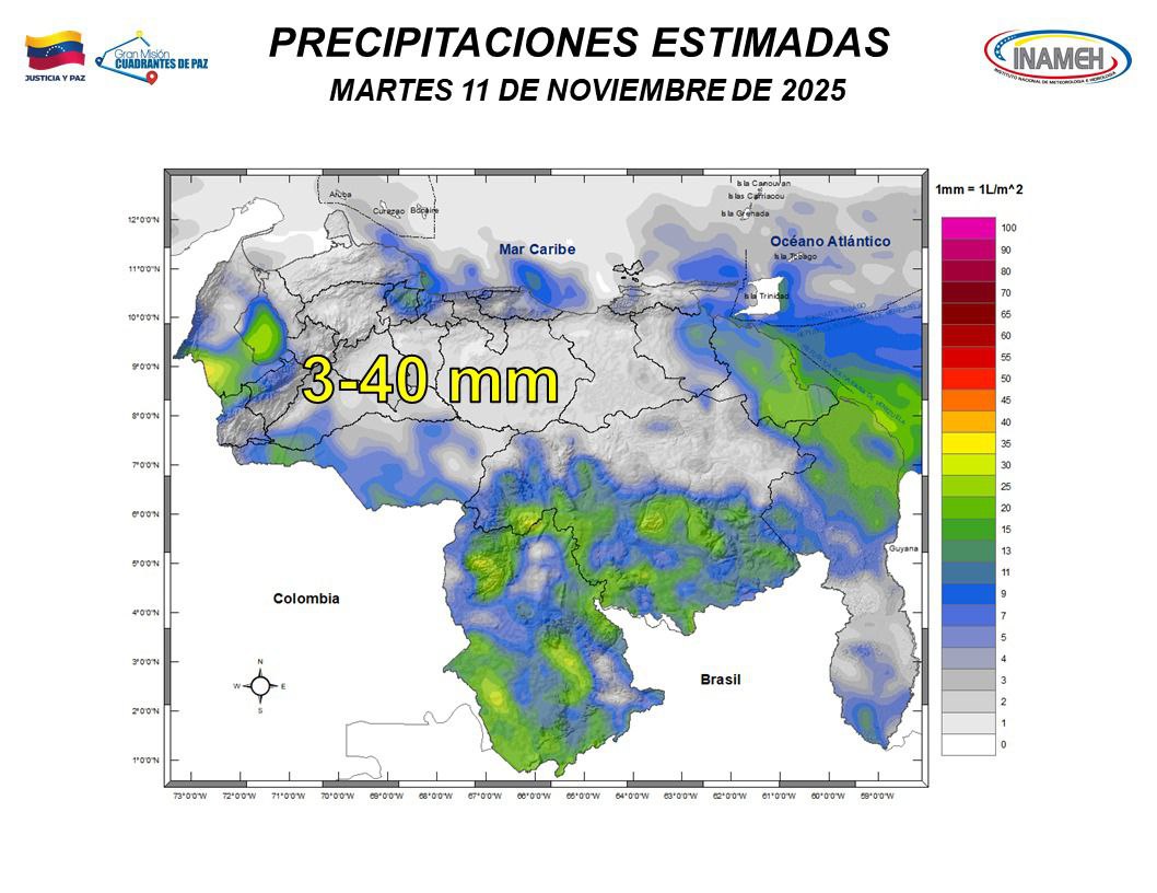 Estado del tiempo hoy 11 de noviembre de 2025