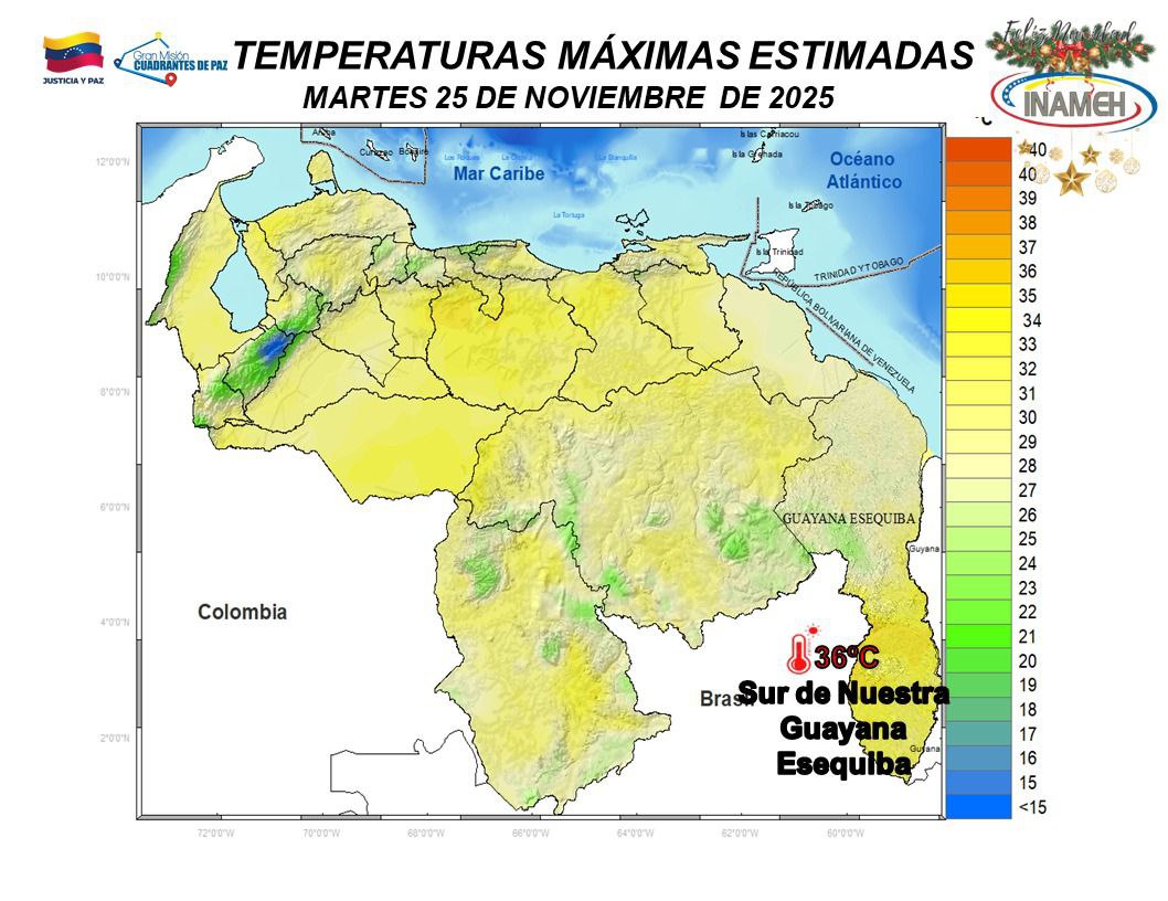 Estado del tiempo hoy 25 de noviembre de 2025
