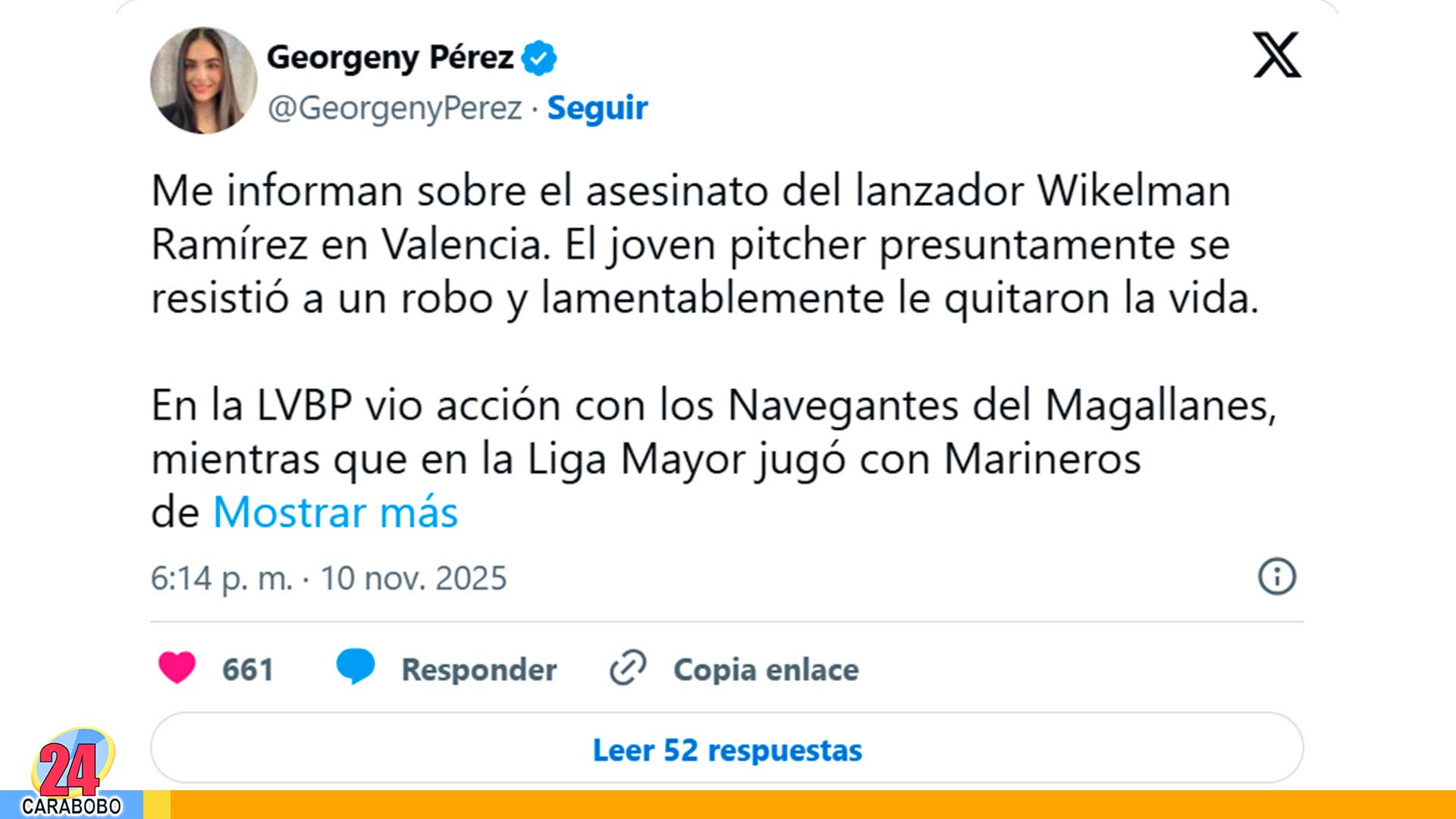 Lanzador Wikelman Ramírez