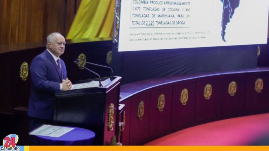 Ministro Diosdado Cabello anunció la incautación de 1 mil 253 kilos de super marihuana en Lara