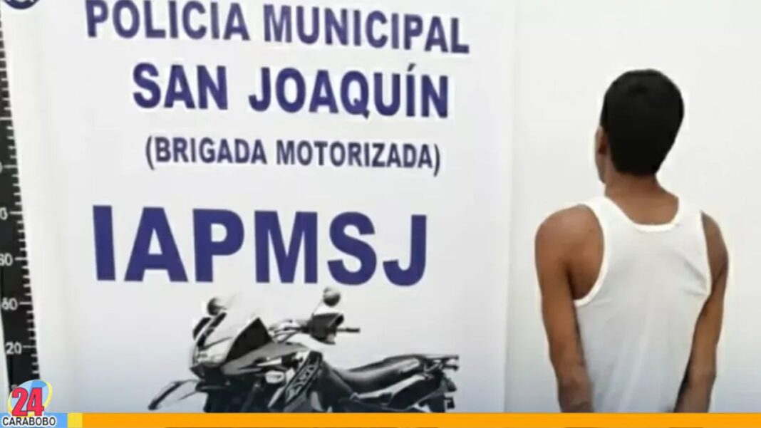 Sujeto detenido por posesión de droga en San Joaquín