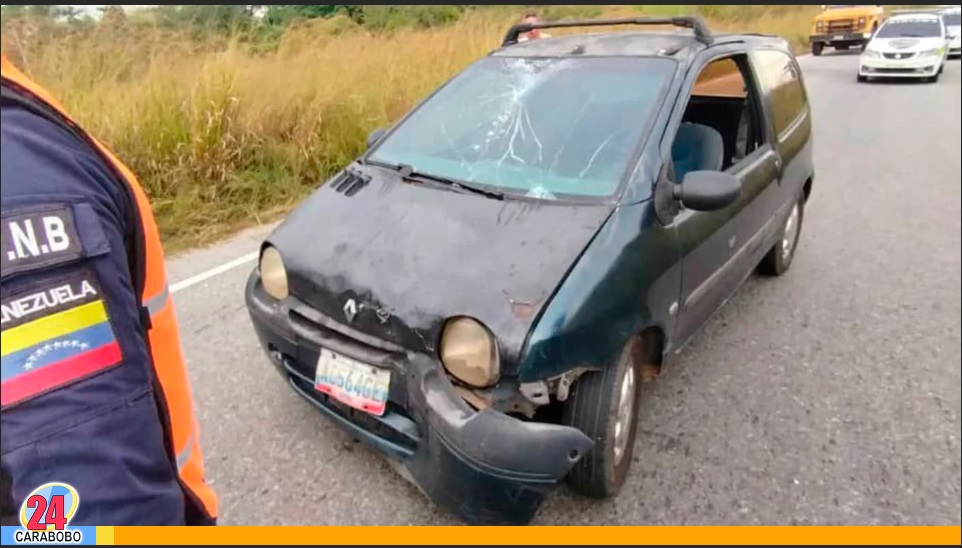 Accidente dejó un motorizado lesionado en Campo de Carabobo