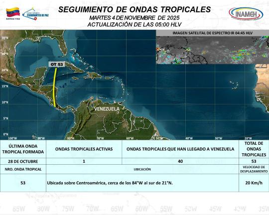 Situación del clima hoy 4 de noviembre de 2025