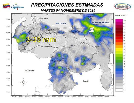 Situación del clima hoy 4 de noviembre de 2025