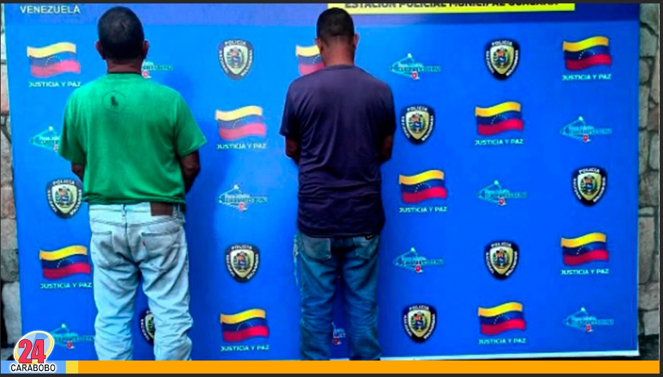Detenidos dos hombres en Guacara