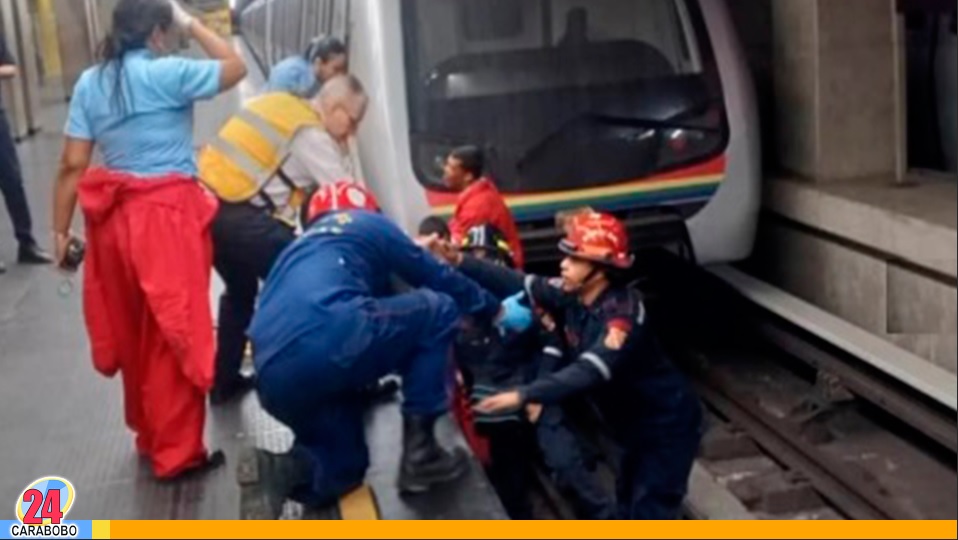 Septuagenario se descompensó y cayó a los rieles del Metro de Caracas