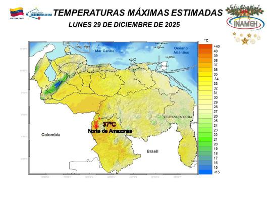 Situación del clima hoy 29 de diciembre de 2025