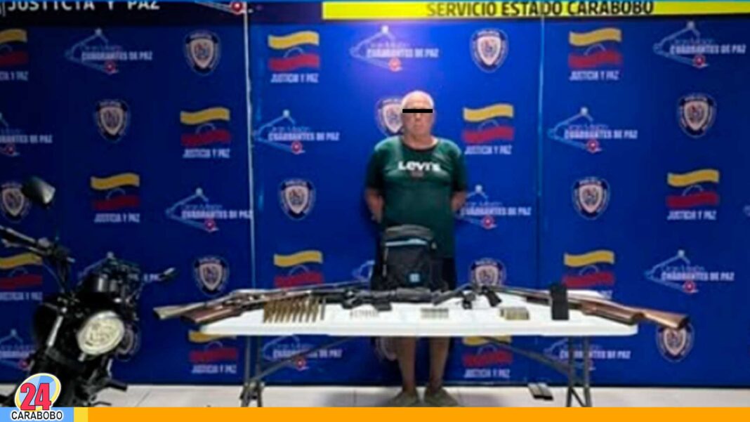 Detenido tráfico armas Carabobo