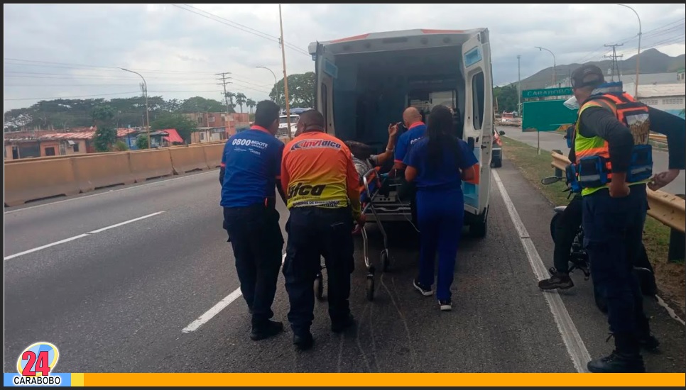 Accidente de moto en la Autopista Sur
