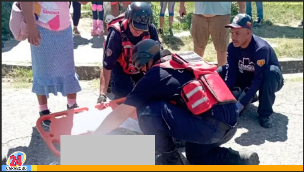 Colisión vehicular en Los Guayos