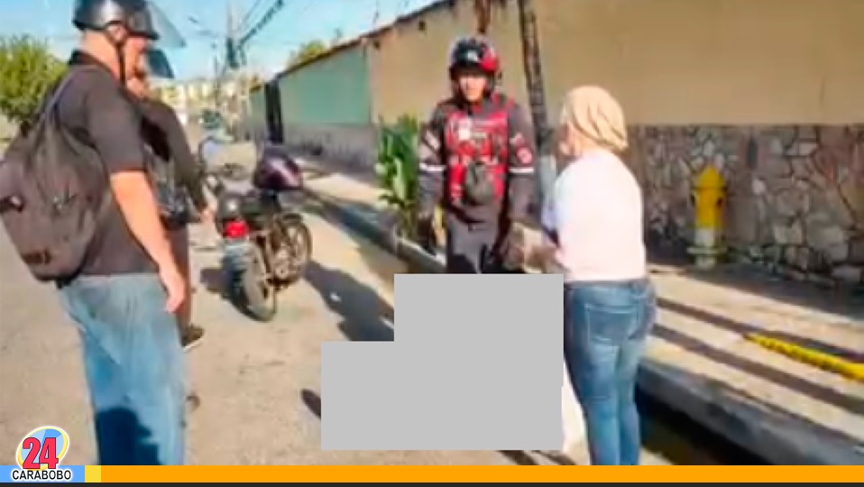 Derrape de moto en Los Guayos dejó una persona lesionada