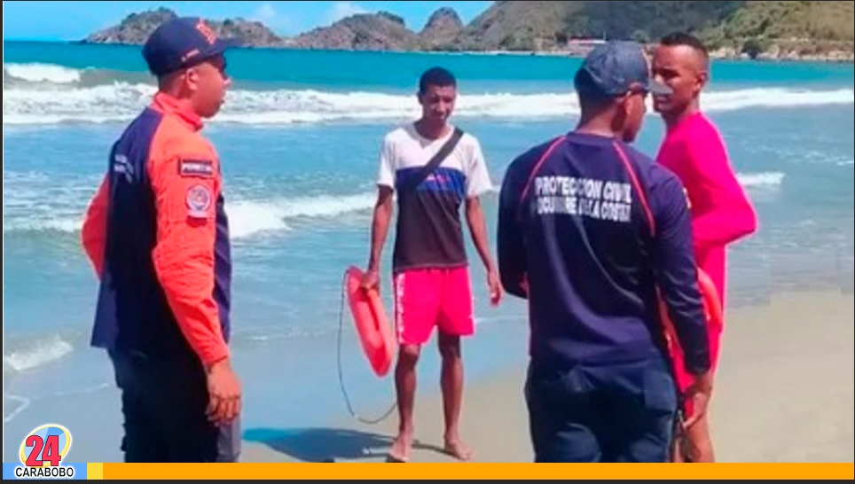 ahogamiento en una playa de Aragua