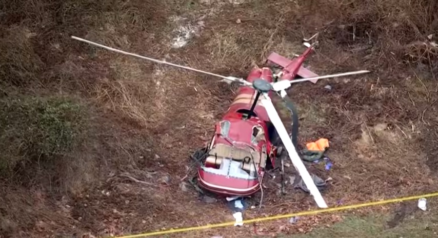 Choque de helicópteros en Nueva Jersey