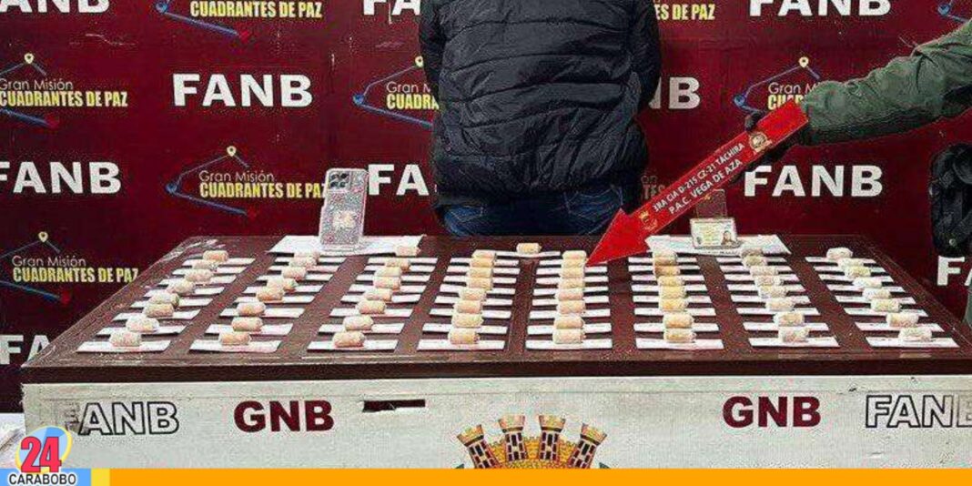Mujer detenida cocaína Táchira