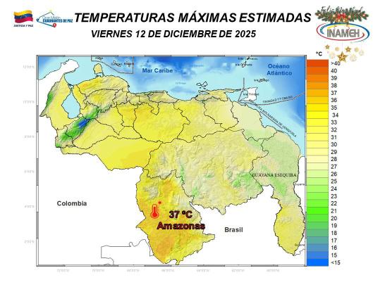 Estado del tiempo hoy 12 de diciembre de 2025