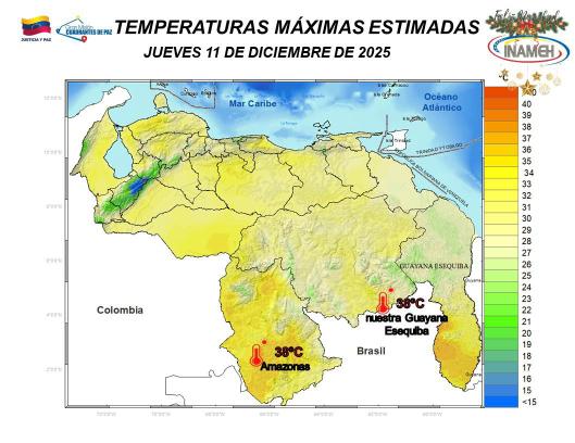 Clima hoy 11 de diciembre de 2025