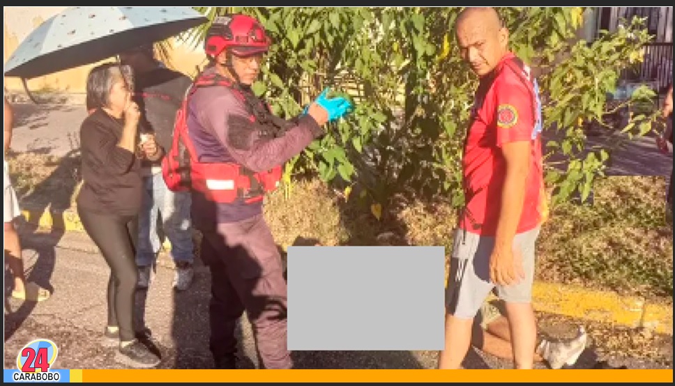 Derrape de moto en Los Guayos