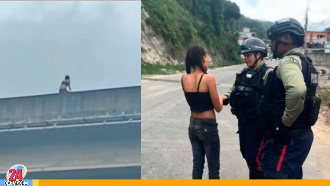 mujer carretera Petare Guarenas