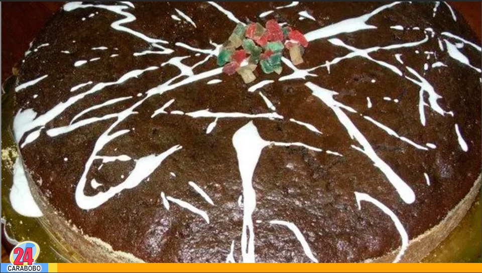 torta negra de Navidad