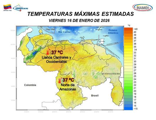 Clima hoy 16 de enero de 2026