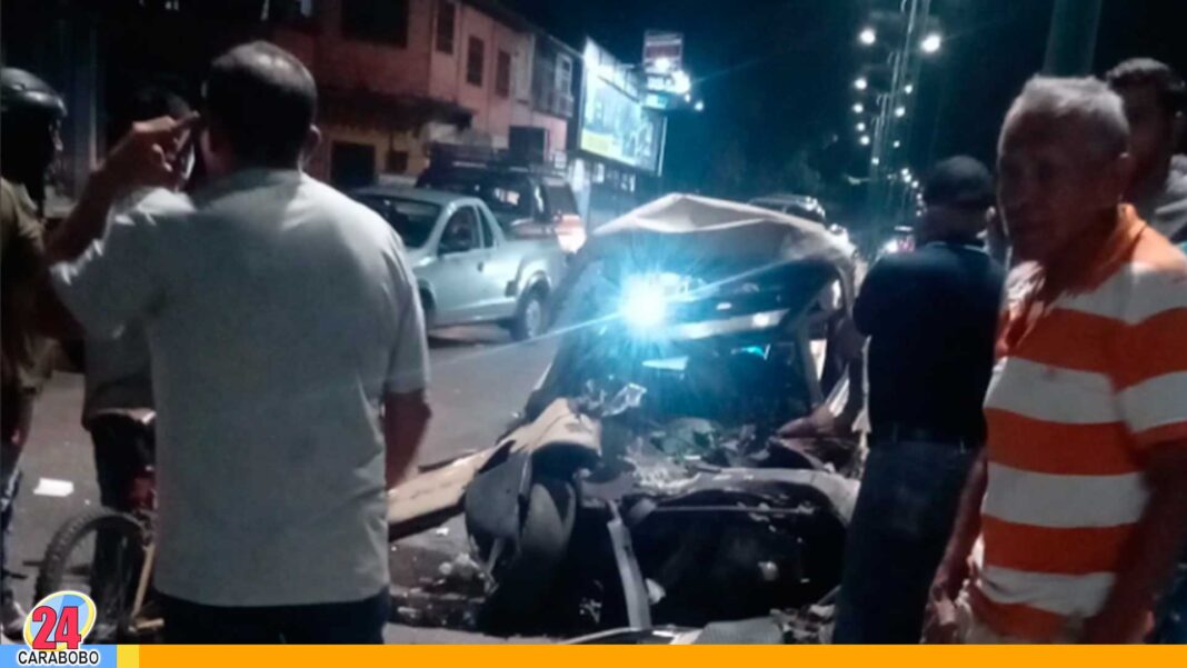 Accidente de transito en Maracay