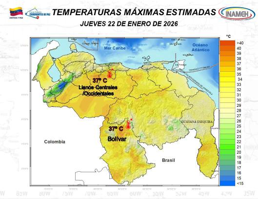 Estado del tiempo hoy 22 de enero de 2026