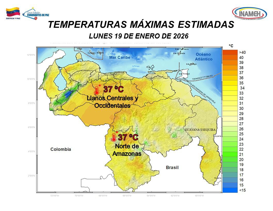 Clima hoy 19 de enero de 2026