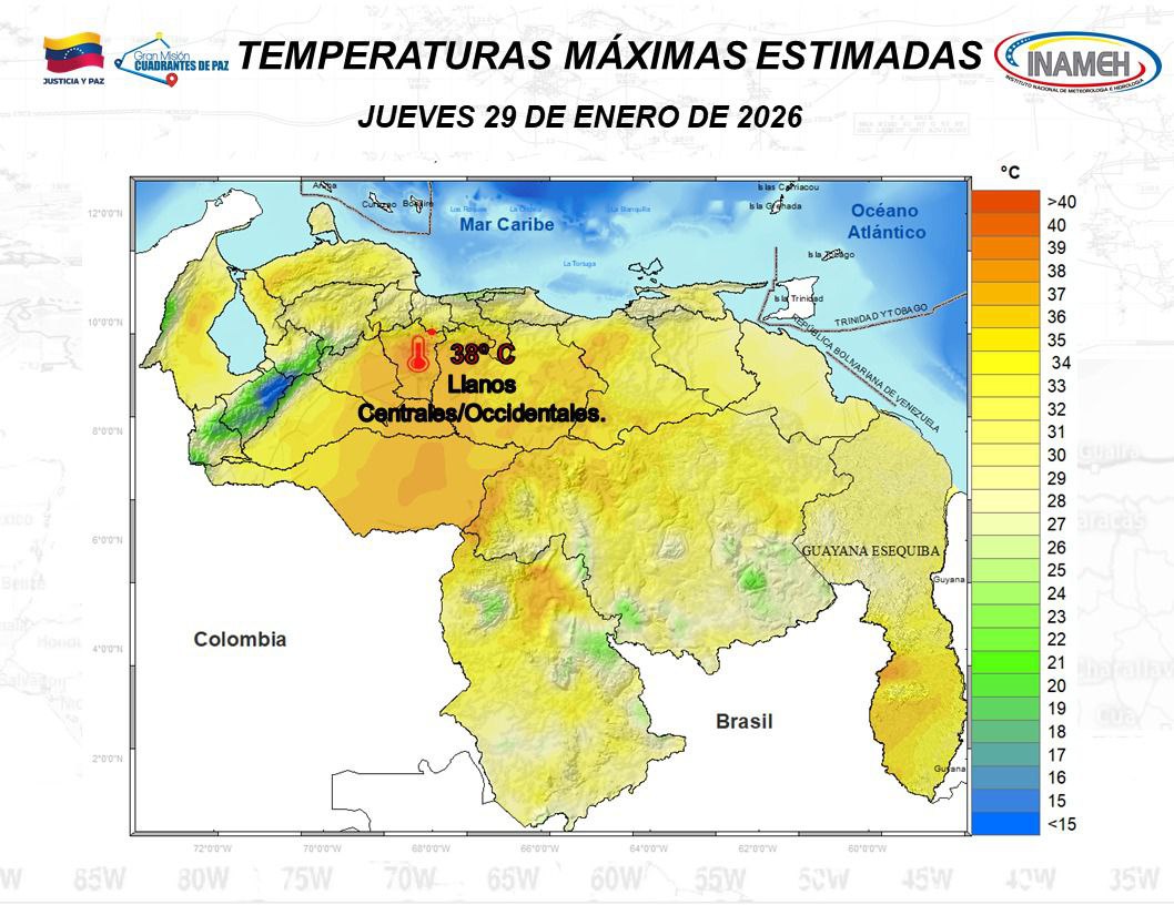 Clima para hoy 29 de enero de 2026 