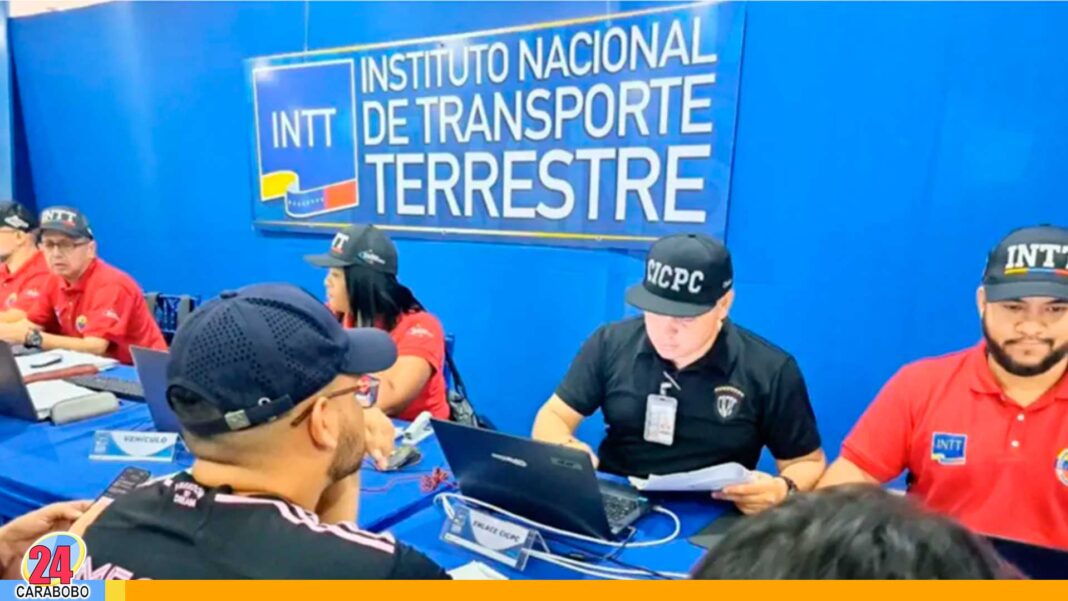  Operativos del INTT - INTT jornada especial - jornada especial de registro vehicular