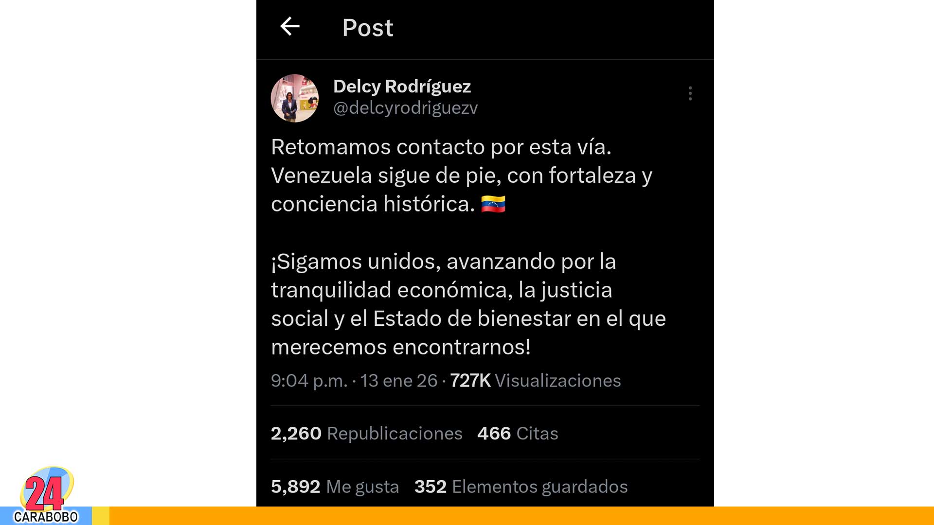 Venezuela reactiva X