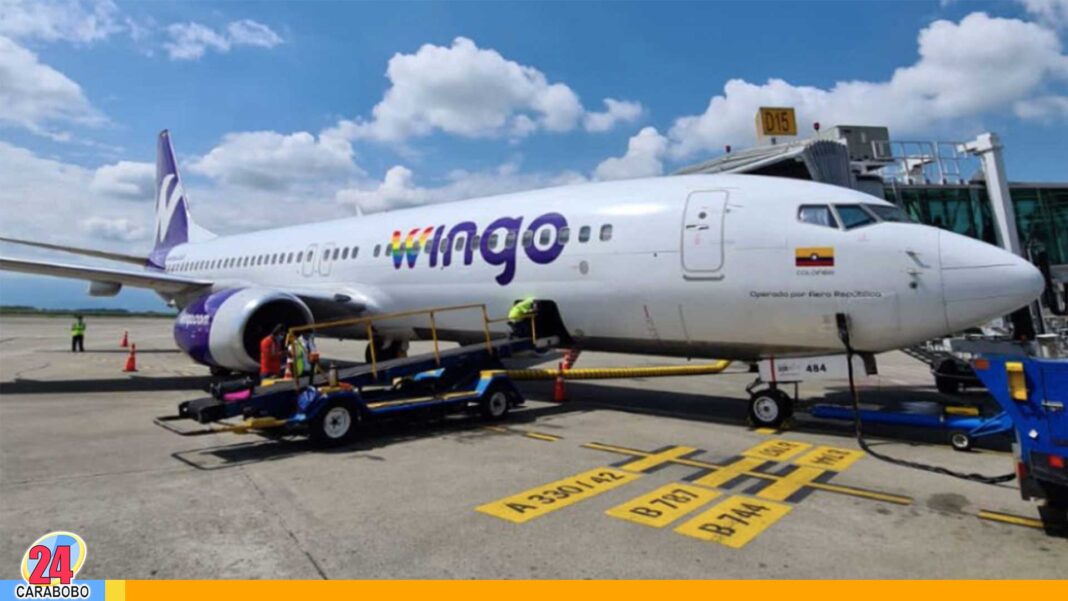 Wingo reanudó vuelos hacia Caracas
