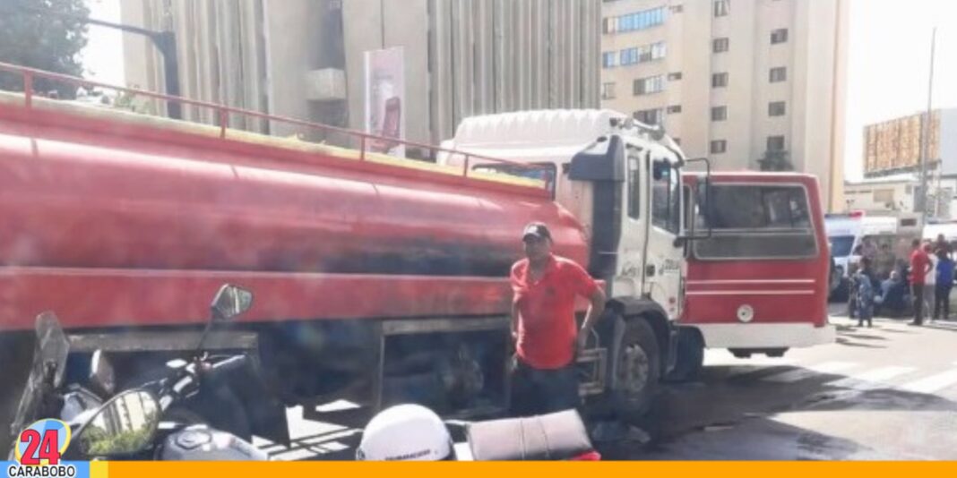 choque camión cisterna contra buseta Maracaibo