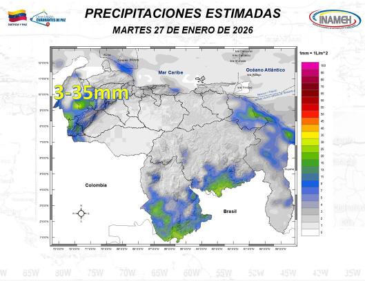 clima hoy 27 de enero de 2026
