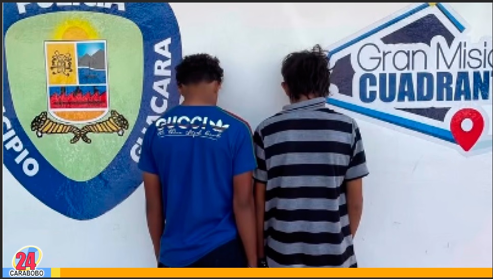 Dos adolescentes en Guacara detenidos por presunto hurto