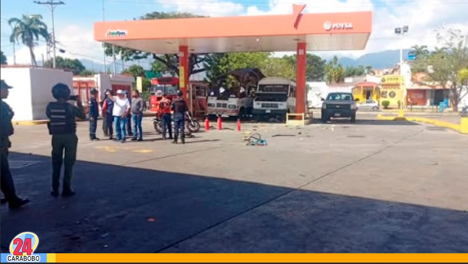 Buseta explotó en Maracay cuando recargaba gas