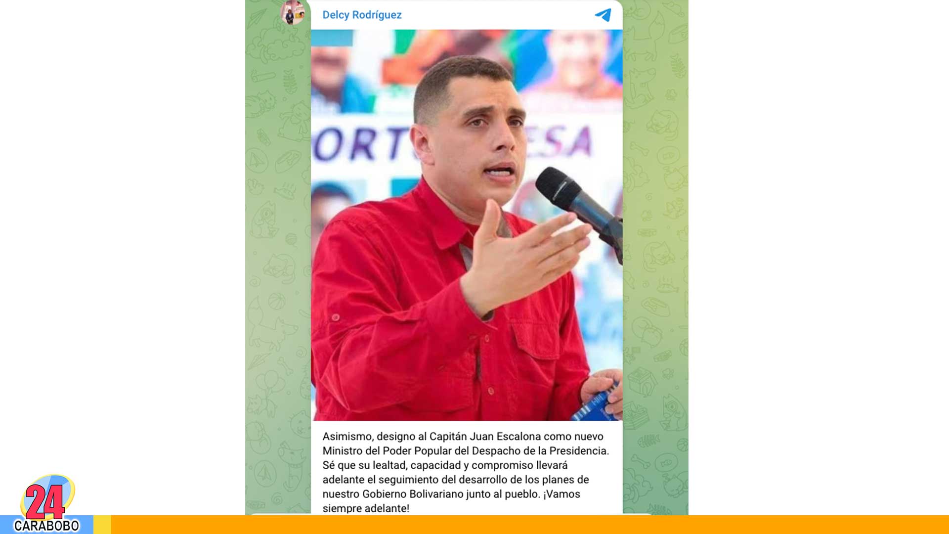 ministro Ecosocialismo Despacho de la Presidencia