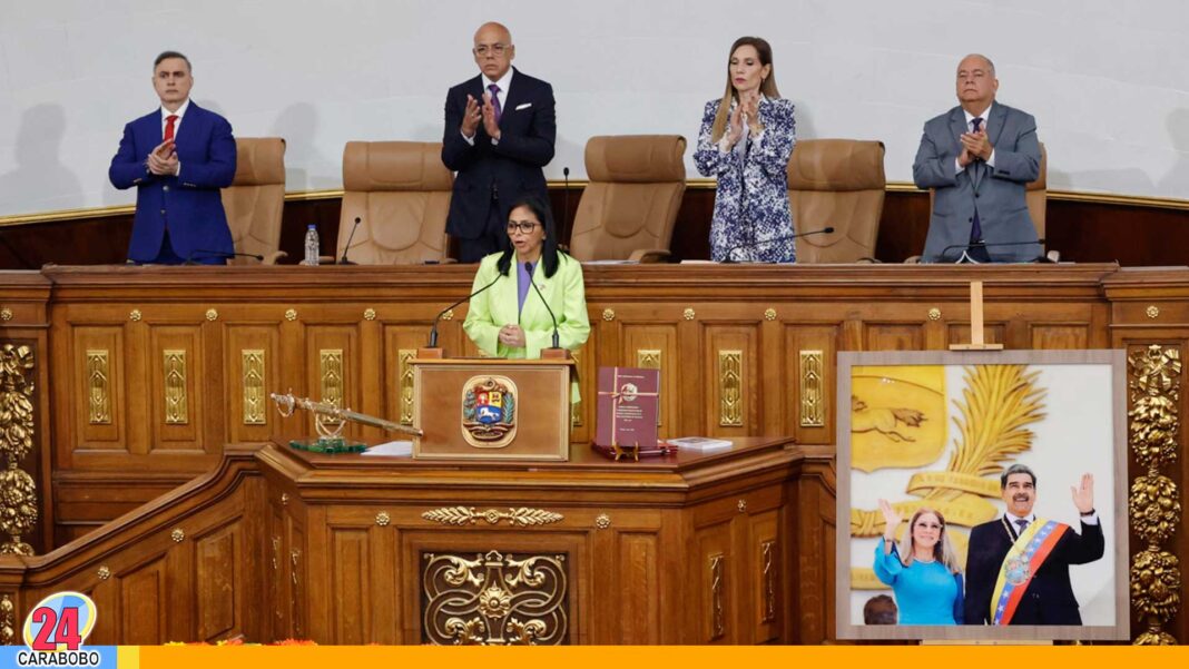 presidente encargada mensaje anual Delcy