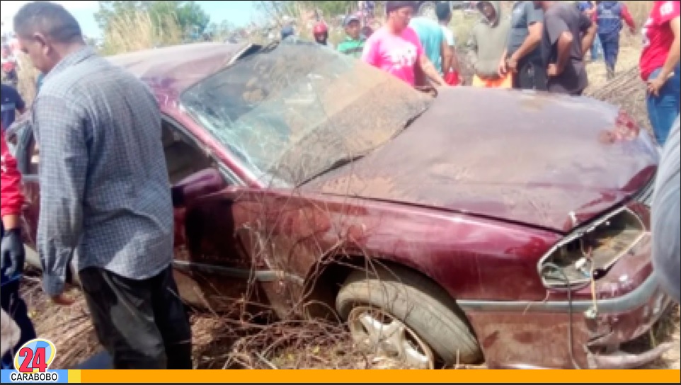 Vuelco en la carretera Falcón Zulia