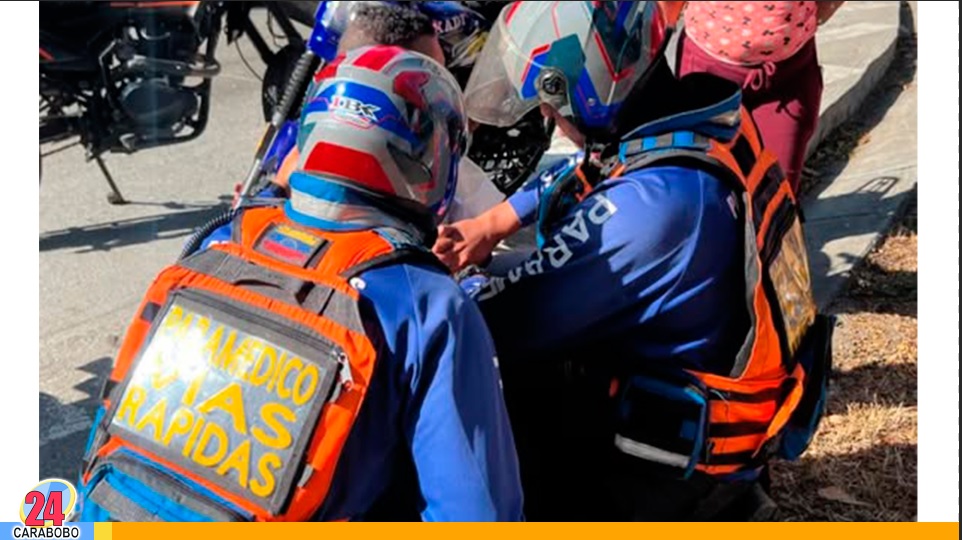 accidente de moto en la Autopista del Este