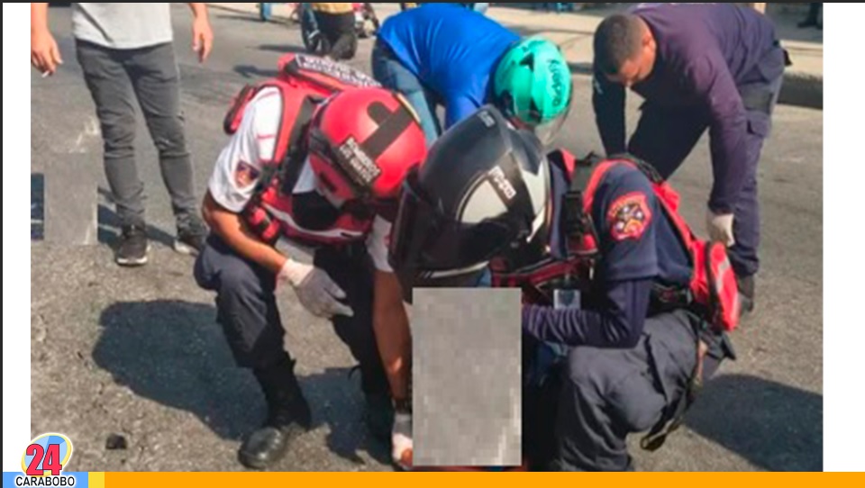 Colisión de motos en Los Guayos